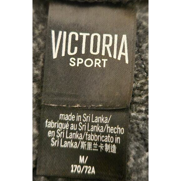 Victoria Sport Jogger Charcoal Gray Drawstring Cuffed Pants Womens Size Medium - Picture 8 of 8